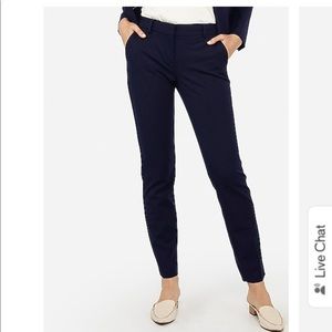 Express Navy Columnist Ankle Work Pants